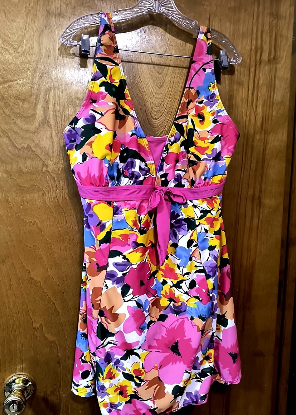 1735.  Ecupper One Piece Swim Dress Size 3XL